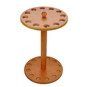 Better Round Cane Stand holds 12 canes 8 12 holes Wood Round Cane Stand