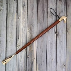 Excellent Horse head Metal Shoe Horn Long Handle For Seniors 23.6" 7 Shoe Horn Long Handle