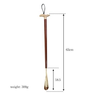 Comfortable Shoehorn in Maple wood Crocodile head 25.6 GOLD 13 hoehorn in Maple wood Crocodile head