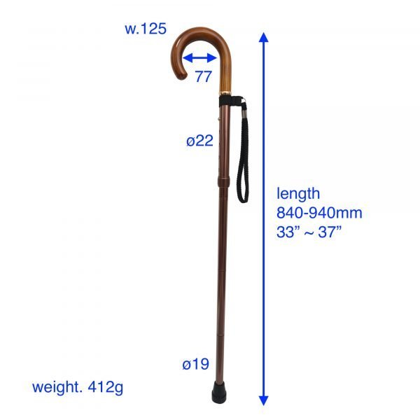 Hook Handle Foldable Walking Stick manufacturer