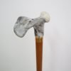 Right Plastic Handle Wooden Walking Stick