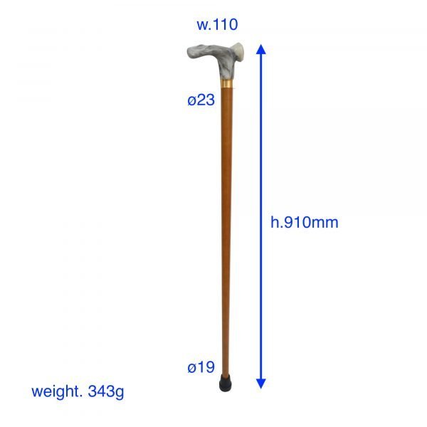 supplier Right Plastic Handle Wooden Walking Stick