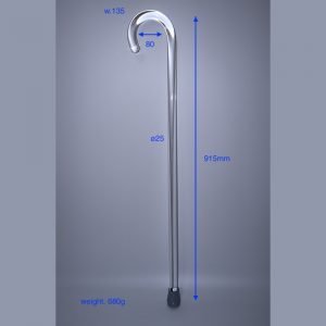 Clear Lucite Crook Walking Cane vendor
