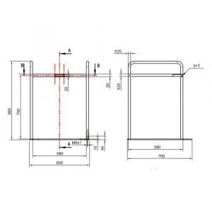 Height Weight Scale handrails
