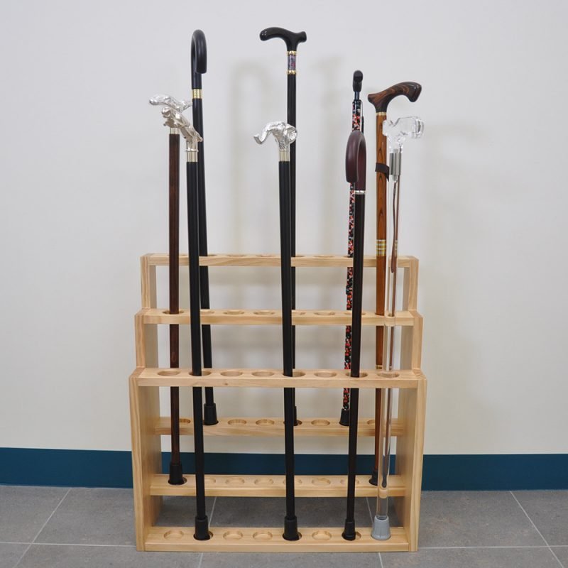 Best 3 Tiers Wooden Walking Stick Display Stand Hold 24 Canes » Walking