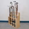 Best 3 Tiers Wooden Walking Stick Display Stand Hold 24 Canes 1 Wooden Walking Stick Display