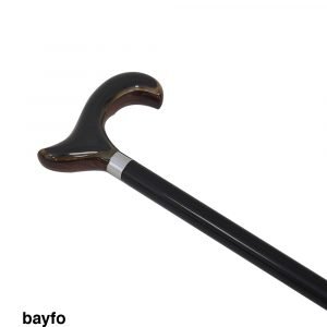 Sheesham and water buffalo horn walking stick