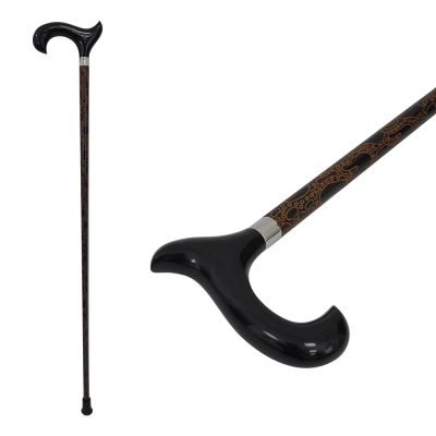 Wonderful rubber wood handle walking stick