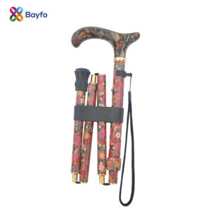 Luxury Fabric Flowers Travel Folding Adjustable Walking Cane (1001.102.DAH) 9 Manufacturer Fabric Flowers Travel Folding Adjustable Walking Cane