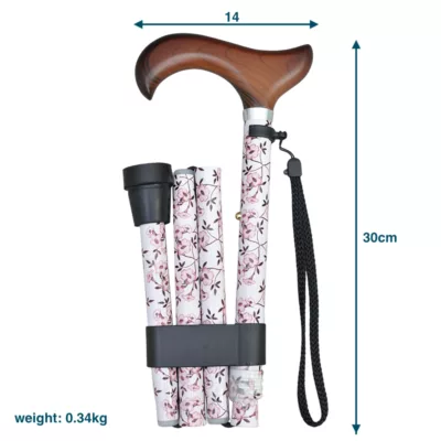 Beautiful Folding Walking Stick Floral (1001.301.FAF) 15 Beautiful Folding Walking Stick Floral