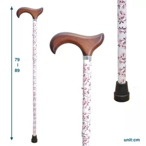 Beautiful Folding Walking Stick Floral (1001.301.FAF) 9 Beautiful Folding Walking Stick Floral