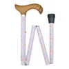 Beautiful Rose Floral Folding Walking Cane Women Mothers