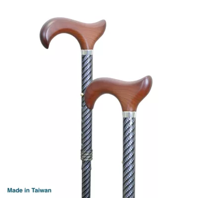 Aluminum Adjustable Walking Cane, Colored Carbon