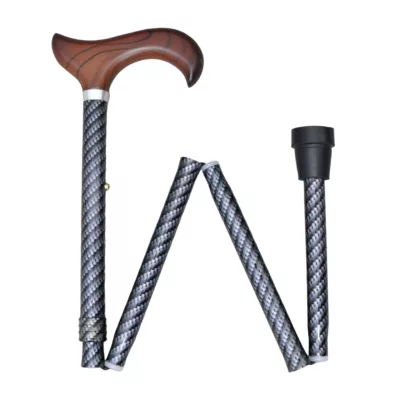 Aluminum Adjustable Walking Cane, Colored Carbon