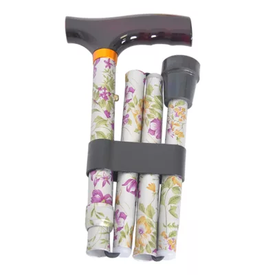 Beauty Flowers Travel Folding Adjustable Walking Cane (1001.306.FAQ) 6 Beauty Flowers Travel Folding Adjustable Walking Cane