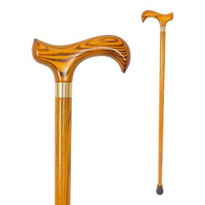 Ash Brown Derby Handle Walking Stick