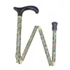 Best Fabric Texture patterns Green Floral Adjustable Folding Walking Stick (1001.103.DAF) 1 Best Fabric Texture patterns Green Floral Adjustable Folding Walking Stick