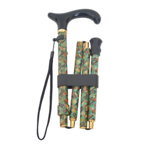Best Fabric Texture patterns Green Floral Adjustable Folding Walking Stick (1001.103.DAF) 9 Fabric Texture patterns Green Floral Adjustable Folding Walking Stick
