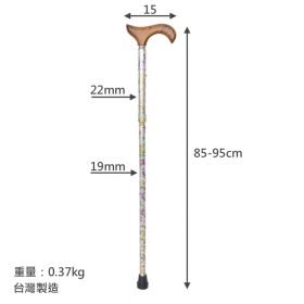 Graceful Floral Walking Cane (1001.301.FAA) 15 Floral walking cane dimension