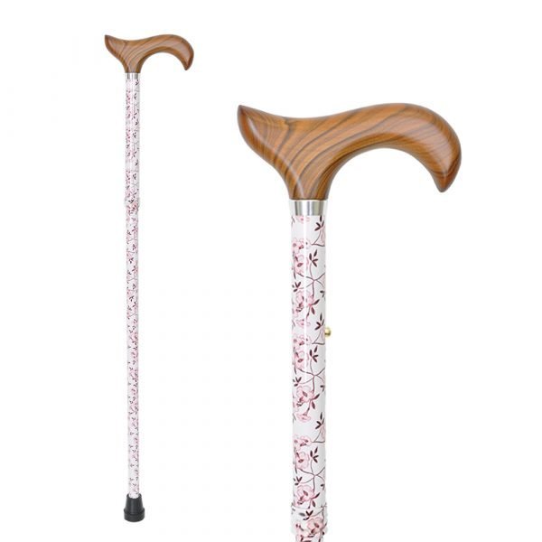 Faf Beautiful Folding Walking Stick Floral Walking Stick