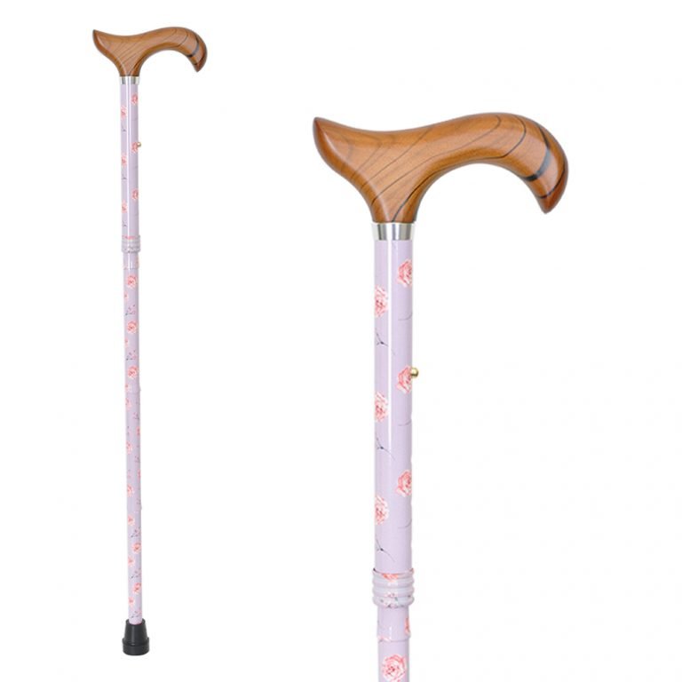 Beautiful Rose Floral Folding Walking Cane Women Mothers (1001.301.FAG ...