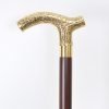 Engraving Brass Fritz Handle Walking Cane