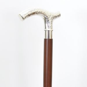 Brass Handle Wood Walking Stick Cane Strong Sturdy