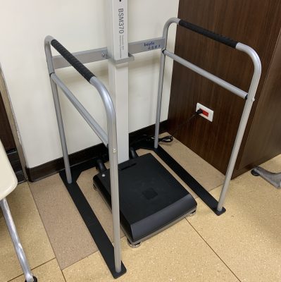 Height and Weight Scale Safety Handrail
