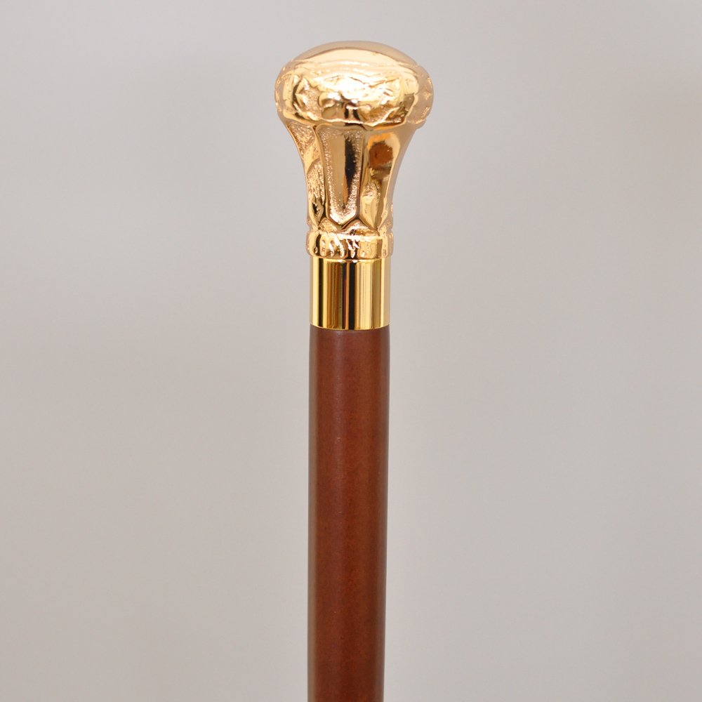 Walking Stick Walking Cane Brass Handle Design New Style Two Tier 