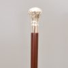 Brass CROWN Designer Head Handle Wooden Walking Stick Cane 1 Brass CROWN Designer Head Handle Wooden Walking Stick Cane