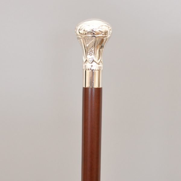 Brass CROWN Designer Head Handle Wooden Walking Stick Cane