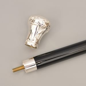 Brass Crown Handled Walking Cane