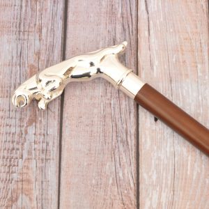 Best Leopard Walking Cane Supplier 12 Silver-Plated Leopard Walking Cane