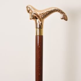 Brass Mermaid Handle Walking Cane 12 Brass Mermaid Handle Walking Cane