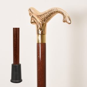 Brass Mermaid Handle Walking Cane 8 Brass Mermaid Handle Walking Cane