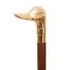 Unisex Duck Solid Cast Brass Handle Cane 2 Unisex Duck Solid Cast Brass Handle Cane
