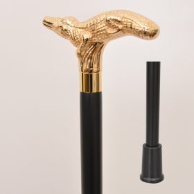 Gold Crocodile Alligator Wooden Walking Hiking Stick Cane 14 Crocodile Alligator Wooden Walking Hiking Stick Cane manufacturer