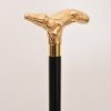 Gold Alligator walking cane 2 Gold Alligator walking cane