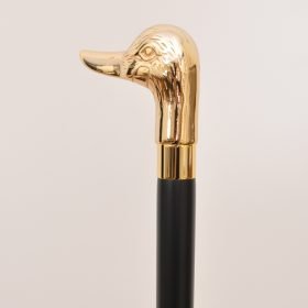 Brass Cast Duck Head Cane Walking Stick