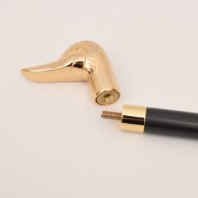 Brass Cast Duck Head Cane Walking Stick