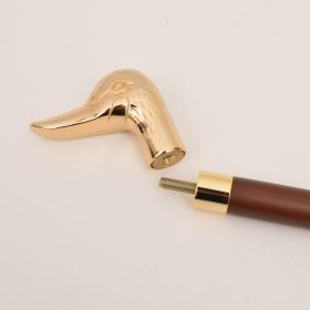 Duck Brass Head with Beechwood Shaft walking stick