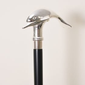 manufacturer Brass Dolphin Handle Walking Cane