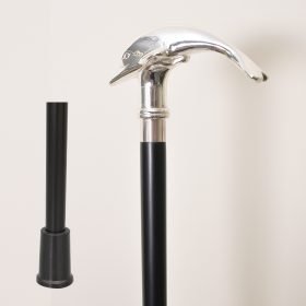 Brass Dolphin Handle Walking Cane sipplier