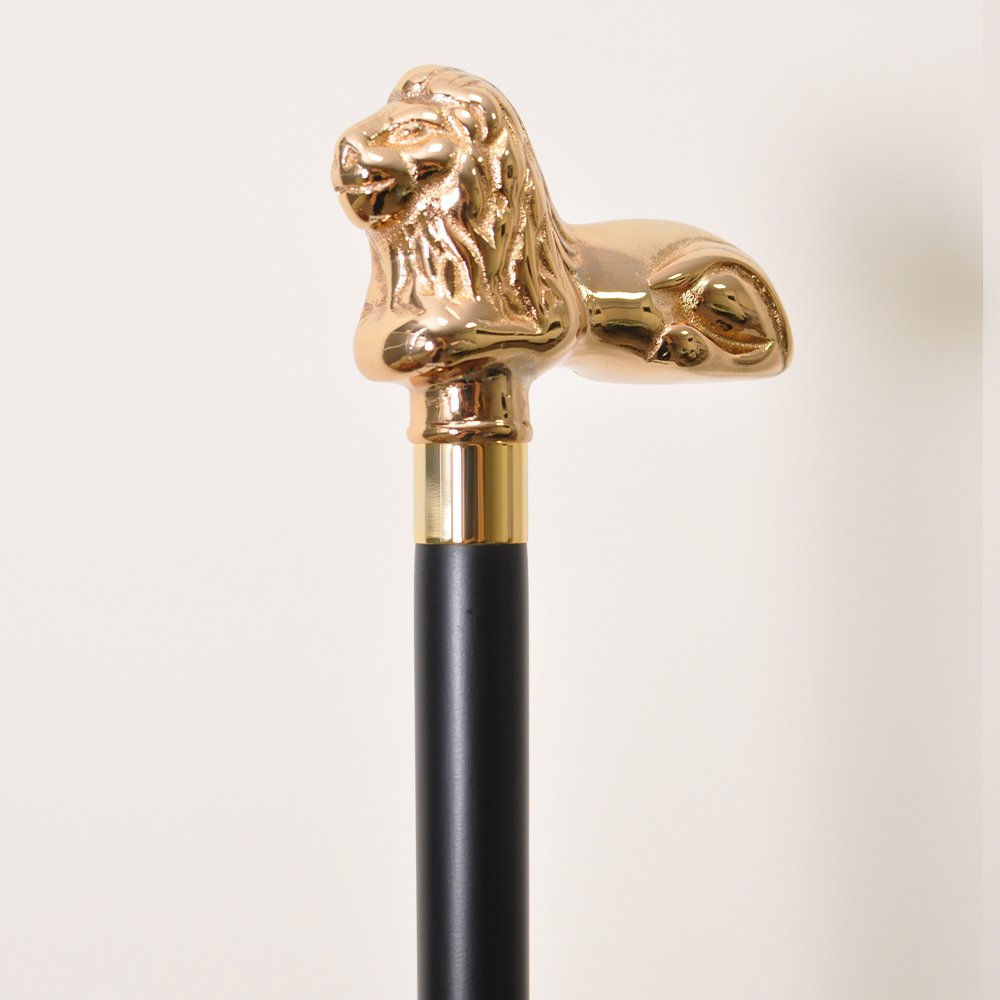Luxury Walking Stick, Golden Lion Head Fashion Walking Cane for Men - 90 cm