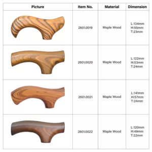 Walking Stick wood Handles shape