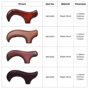 Walking Cane wood Handles shape