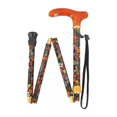 Women Stylish Printed Fabric Wrap Cane