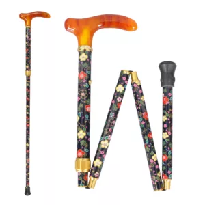 Luxury Floral Fabric-Wrapped Walking Stick (1001.107.DAT) 9 Luxury Floral Fabric-Wrapped Walking Stick