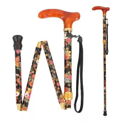 Luxury Fabric Wrapped Walking Stick (1001.107.DAU) 6 Luxury Fabric Wrapped Walking Stick