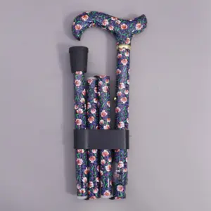 Floral Folding Walking Cane【AA.002】 5 Floral Folding Walking Cane made in Taiwan